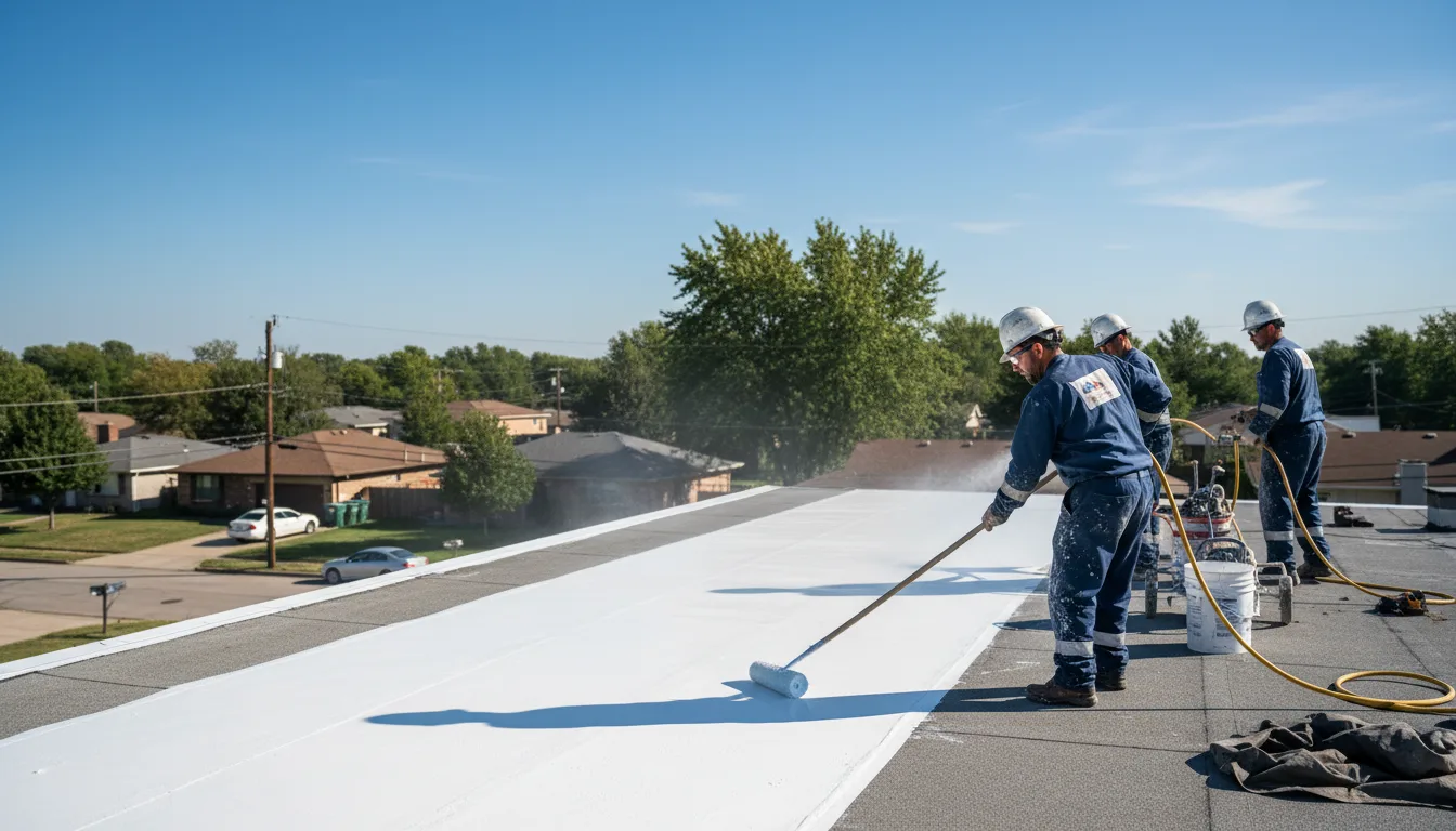 Commercial roof coating in Patchogue, NY near me
